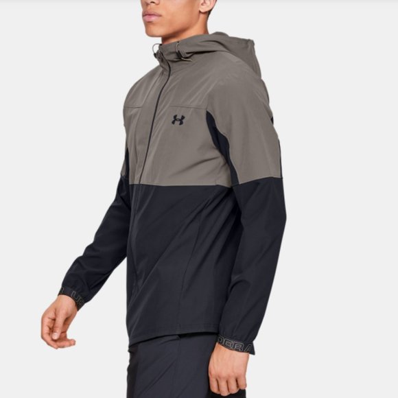 under armour vanish woven full zip hooded jacket